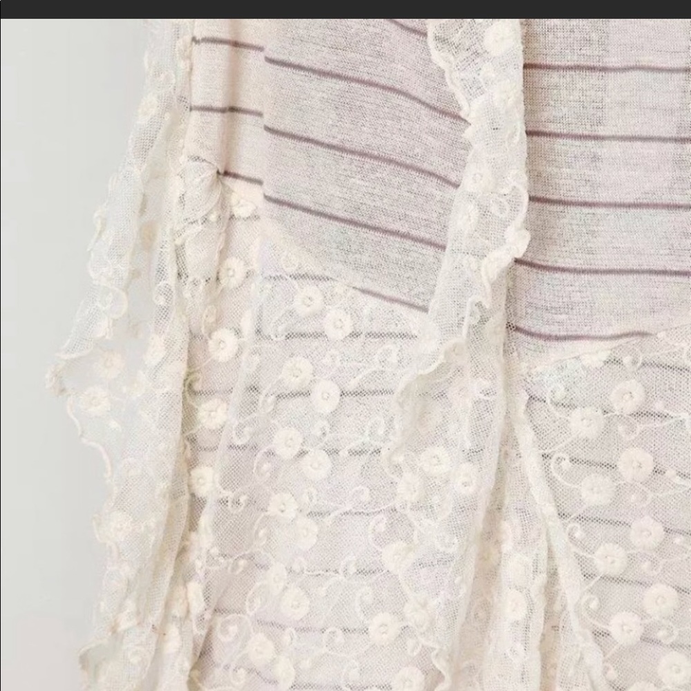 NWT Free People Hills Are Alive Striped Lace Maxi - Picture 3 of 4